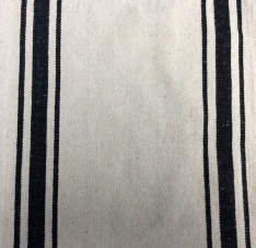 TWO STRIPE GRAIN SACK  LONG RUNNER CREAM/BLACK